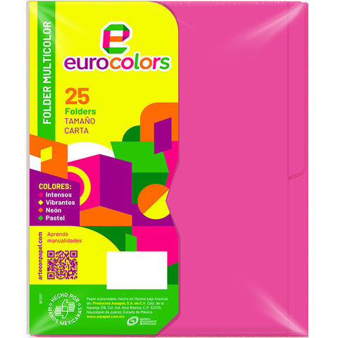 Folder eurocolor Carta Rosa PU0017 C/25
