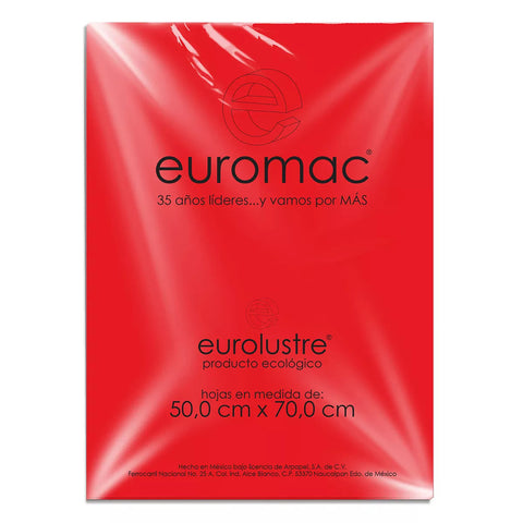 Papel Lustre C/25 Rojo Carmesi