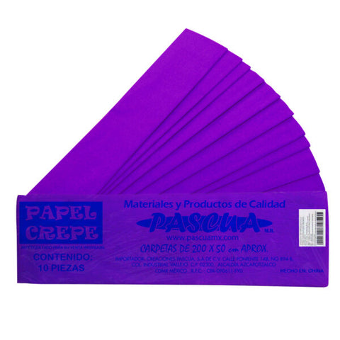 Papel Crepé Pascua C/10 Violeta