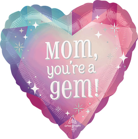 Globo Metalico 17H Radiant Gems Mom