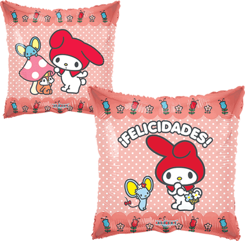 Globo Metalico 18Q My Melody Y Amigo Felicidades