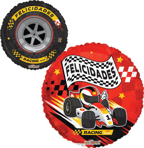 Globo Metalico 17C Felicidades Racer