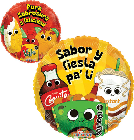 Globo Metalico 18 Felicidades Botana