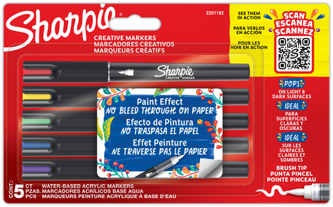 Marcador Acrilico Sharpie Fino C/5 2212830