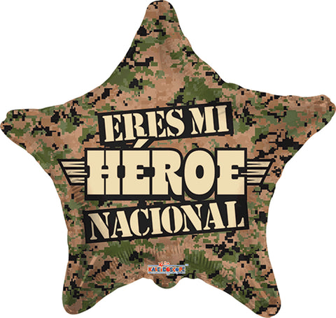 Globo Metálico 22S Eres Mi Héroe Nacional