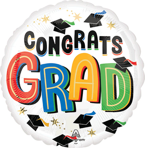 Globo Metálico 17C Bright Future Congrats Grad
