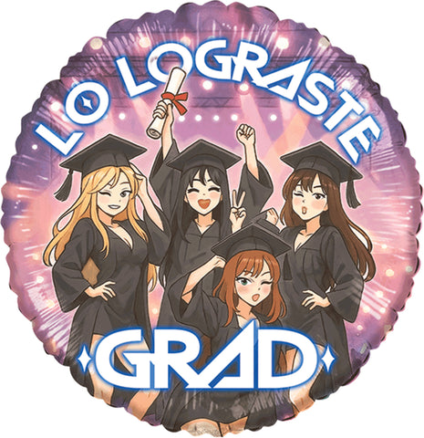 Globo Metálico Lo lograste Grad K-Pop