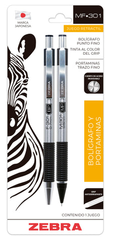 Bolígrafo/Lapicero Zebra M/F301 Negro Blister 5019