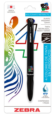 Bolígrafo Zebra 4 Color 7941-16 Blister C/1