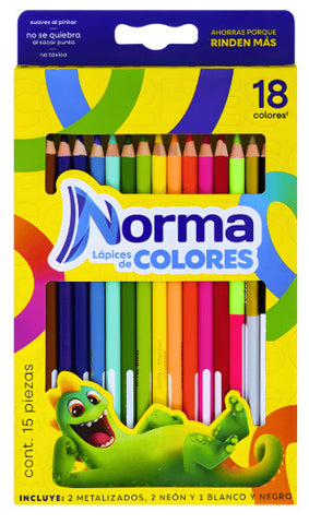 Colores Norma C/18 Largo 575966