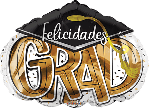 Globo Metálico 12" Birrete Y GRad
