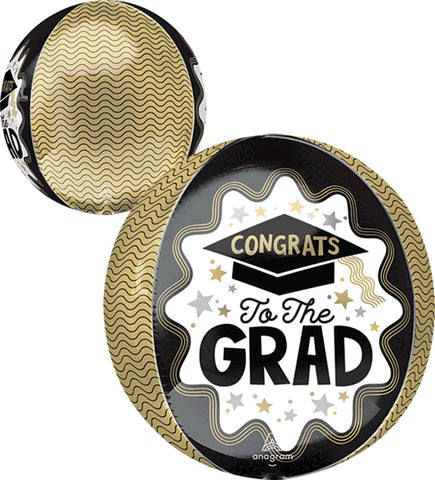 Globo Metálico Orbz Wave Of Cuccess Congrats To The Grad