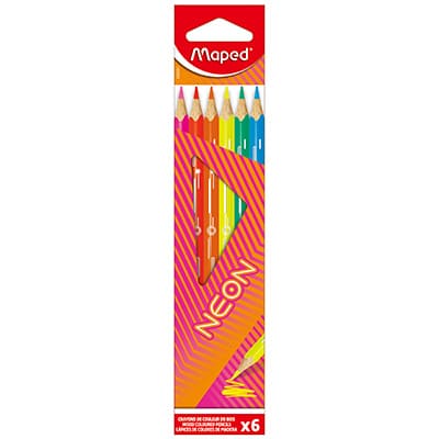 Lápiz Maped Neono Estuche C/6 832081Vz