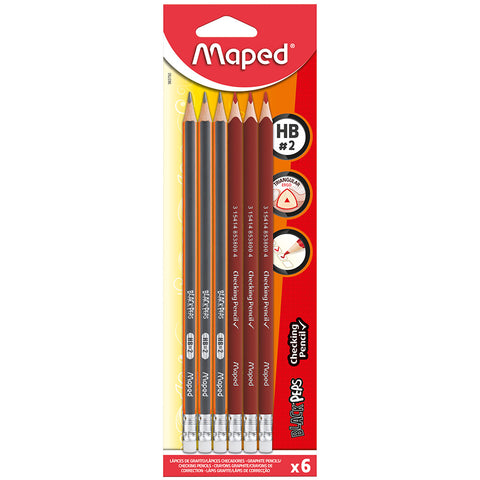 Lápiz Maped Grafito Hb + Lapiz Rojo C/3 983750