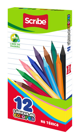 Colores Scribe C/12 Largo