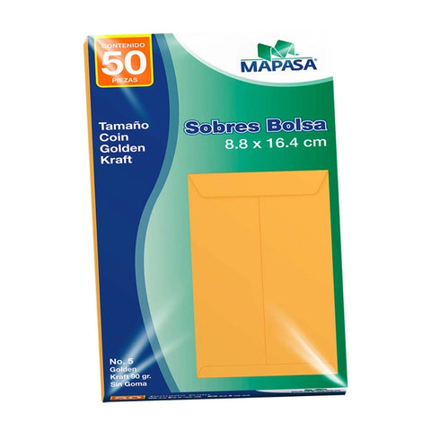 Coin Mapasa Golden Kraft 80G 8.8X16.4 IM0182 C/100