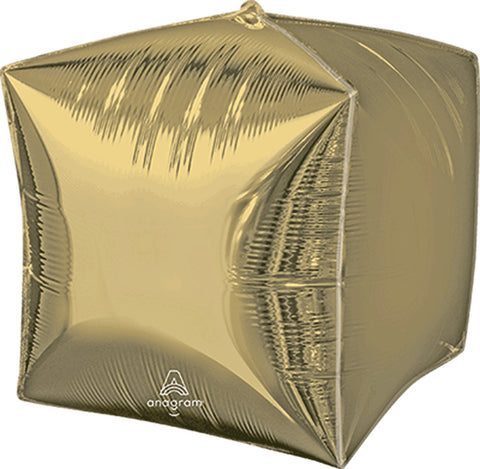 Globo Metalico Cubez White Gold