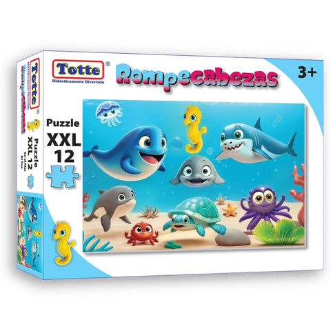 Rompecabezas Totte C/12 En El Mar