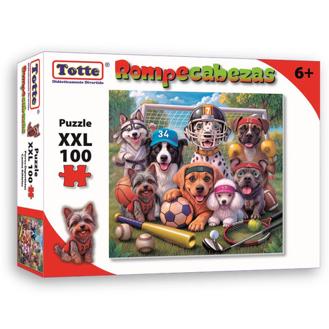 Rompecabezas Totte C/100 Perros Deportitas