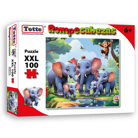 Rompecabezas Totte C/100 Elefantes