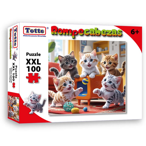 Rompecabezas Totte C/100 Gatitos Jugando
