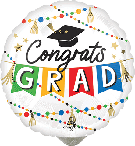 Globo Metalico 09C Congrats Grad Party