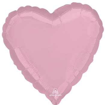 Globo Metalico 18H Corazon Metallic Pink
