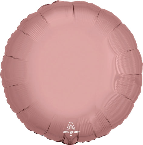 Globo Metalico 18C Circulo Rose Gold