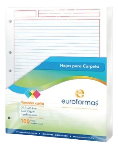 Repuesto Para Carpeta Euroformas Carta Raya RA0318