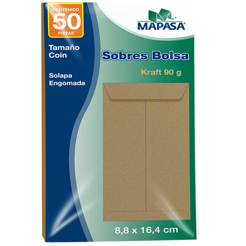 Coin Mapasa Kraft 90G 8.8X16.4 IM0191 C/50