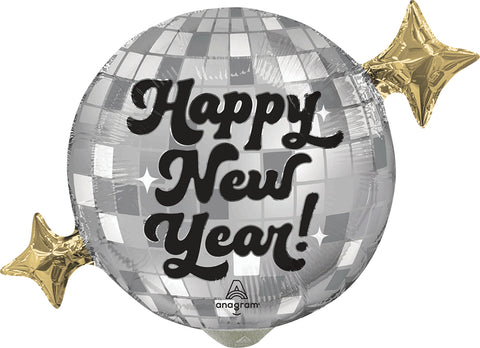 Globo Metalico Mini Shape Disco Glamour HNY