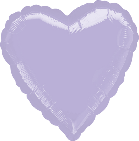 Globo MetÌÁlico 18H Corazon Pastel Lilac
