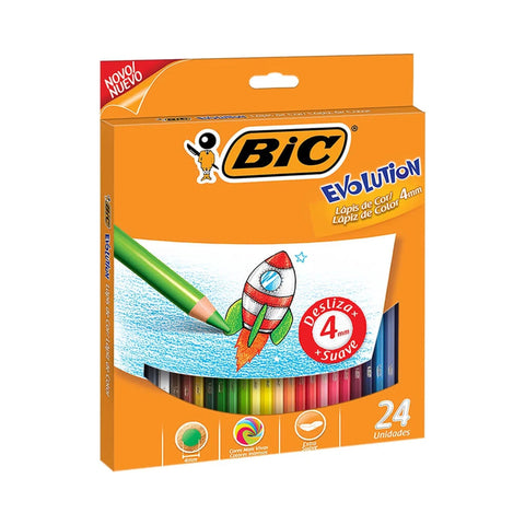 Colores Bic Evolution C/24 Mina 4MM