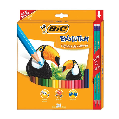 Colores Bic Evolution C/24