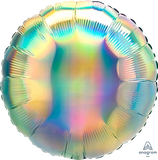 Globo Metálico 17C Iridescent Pastel Rainbow Circle