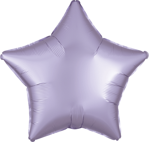 Globo Metálico 19S Satin Luxe Pastel Lilac Star