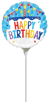 Globo Metálico 9H Happy Birthday Tiered Cake
