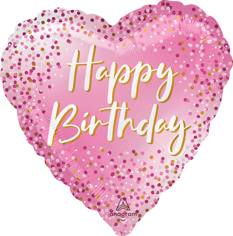 Globo Metálico 17C Happy Birthday Sparkle