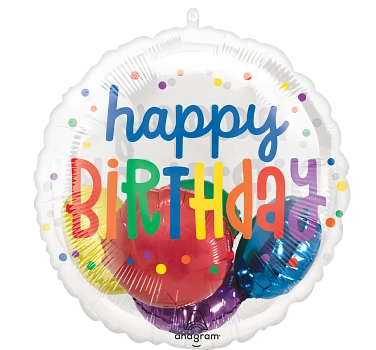 Globo MetÌÁlico Insiders Rainbow Birthday