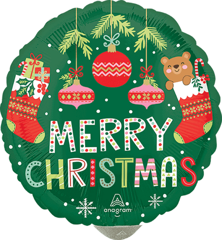 Globo MetÌÁlico 9c Beary Christmas