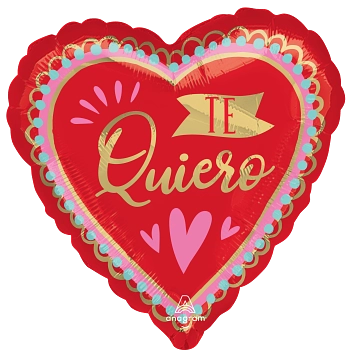 Globo Metalico 17H Te quiero Artistic Affection