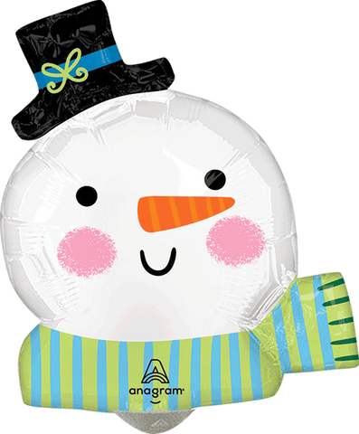 Globo MetÌÁlico Mini Shape Ho Ho Ho Snowman