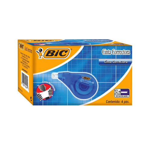 Cinta Corrector Bic C/6