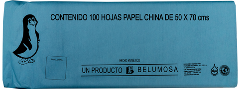 Papel China 50X75 Pingüino Pliego C/100 Verde Seco