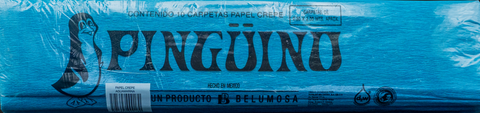 Papel Crepé Pingüino C/10 Aguamarina