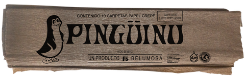 Papel Crepé Pingüino C/10 Café Oscuro