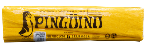 Papel Crepé Pingüino C/10 Amarillo Fuerte