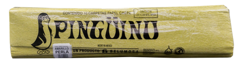 Papel Crepé Pingüino C/10 Amarillo Perla