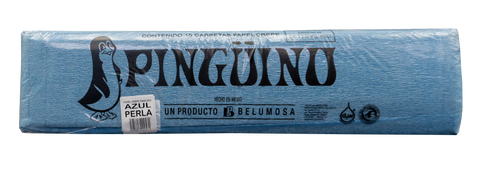 Papel Crepé Pingüino C/10 Azul Perla