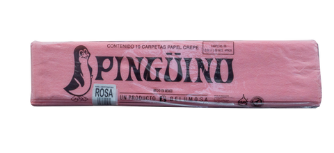Papel Crepé Pingüino C/10 Rosa